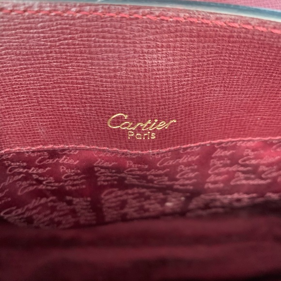 CARTIER Authentic Vintage Leather Crossbody Bag - Picture 13 of 14